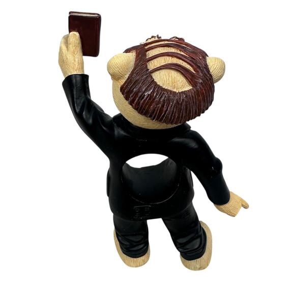 Bad Taste Bears Battle of the Planet Figurine 4" Black Tan Priest Bible Book - Picture 3 of 7
